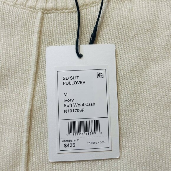 Theory New w/tag Wool Cashmere Relaxed fit Sweater M $425 - Picture 4 of 6